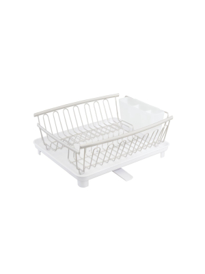 Mdesign Large Dish Rack Drainer With Swivel Spout