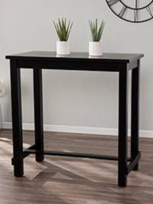 Harlington Bar Height Table Black - Aiden Lane