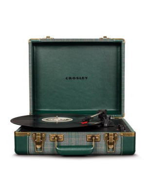 Executive Deluxe Portable Usb Turntable In Pine