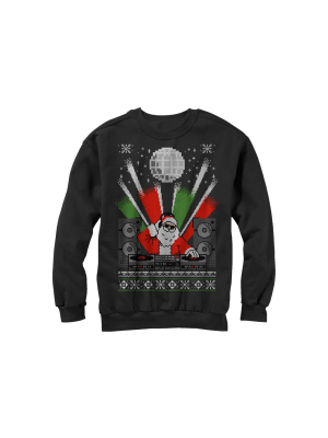 Men's Lost Gods Christmas Dj Santa Ugly Sweater Sweatshirt