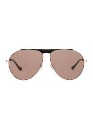 Gucci Eyewear Aviator Frame Sunglasses