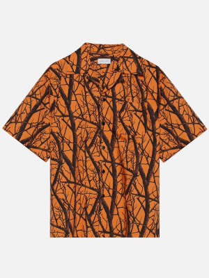 John Elliott Camp Shirt Duck Club Orange