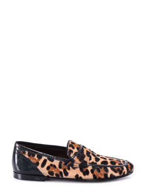 Dolce & Gabbana Leopard Patterned Loafers