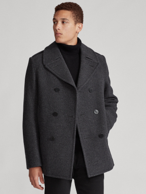 Polo Wool-blend Melton Peacoat