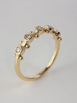 5-stone White Diamond Koemi Ring