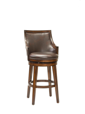 30.5" Lyman Swivel Barstool Wood/oak - Hillsdale Furniture