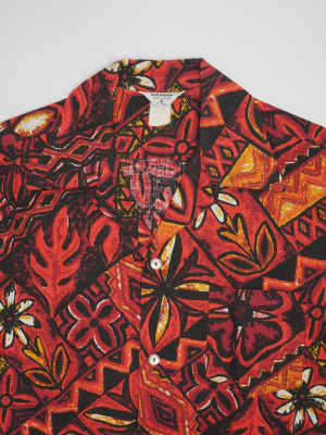 1970's Cotton Patterned Shirt S/s