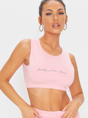 Prettylittlething Candy Pink Cropped...