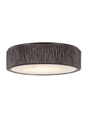 Crispin Large Led Flush Mount Old Bronze