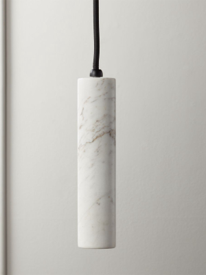 Volakas White Marble Pendant Light