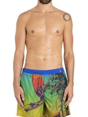 Valentino Graphic Printed Swimming Shorts