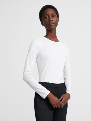 Tiny Long-sleeve Tee In Cotton