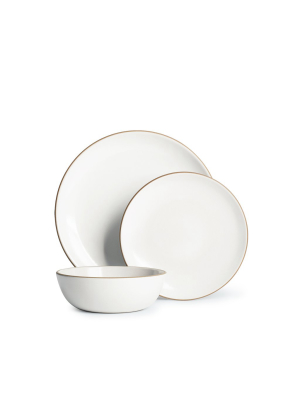 Opaque White Dinnerware Set