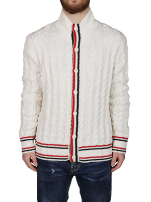 Thom Browne Cable Knitted Cardigan