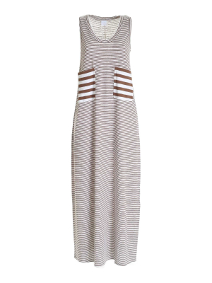 Max Mara Elce Striped Maxi Dress