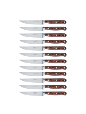 Berghoff Pakka Wood 12pcs Stainless Steel Steak Knife Set