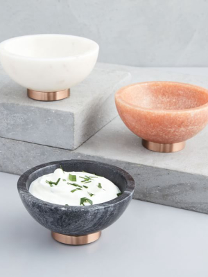 Marble & Copper Dip Bowl