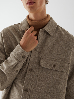 Relaxed Wool Mix Overshirt