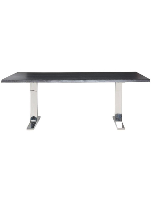 Toulouse Oxidized Grey Wood Dining Table