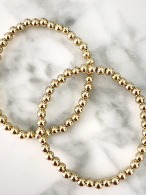 Alexandra Gioia Gold Beaded Bracelet