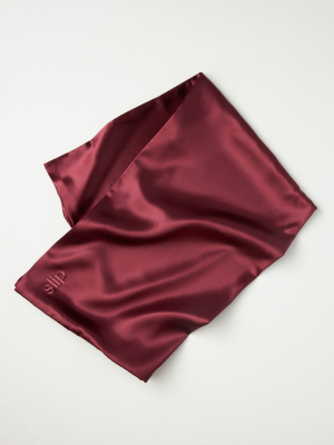 Slip Plum King Silk Pillowcase