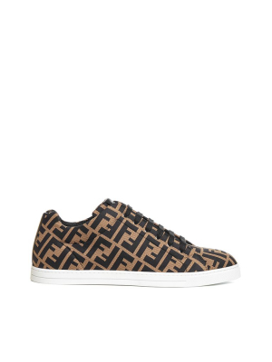 Fendi Ff Motif Low-top Sneakers