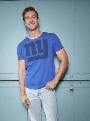 Mens Giants Throwback Ringer Tee