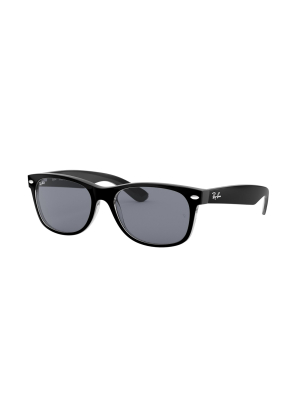 Ray-ban Rb2132 6398y5 Unisex Square Lifestyle Sunglasses Black