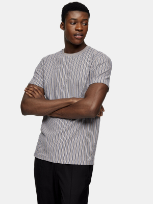 Stone Waffle Stripe T-shirt