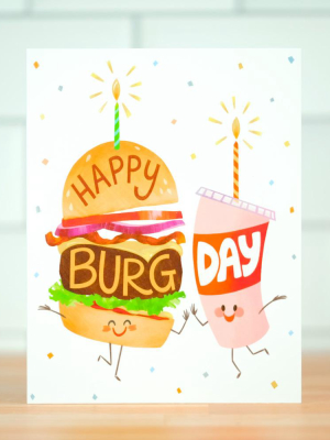 Happy Burgday... Birthday Card