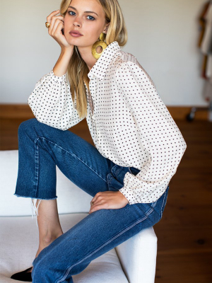 Frankie Blouse - 30's Print Silk