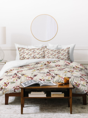 Holli Zollinger Poppy Floral Duvet Set - Deny Designs