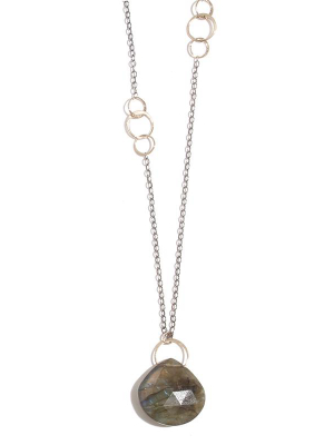 Labradorite Single Drop Necklace