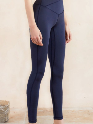 Anika V-cut Yoga Pants - Dark Blue