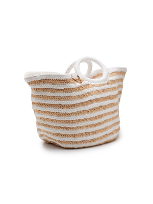 Sun Bag Raffia-cotton Tote