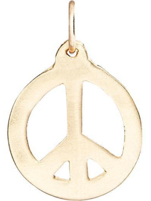 Peace Sign Cutout Charm