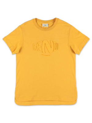 Fendi Kids Embossed Logo T-shirt