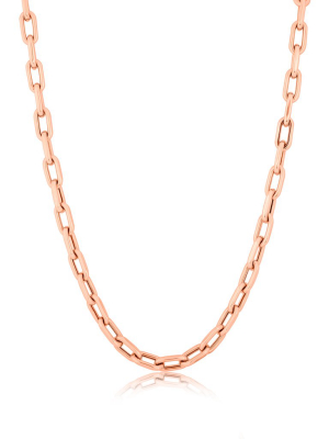 14kt Rose Gold 18" Chain Link Lillian Necklace