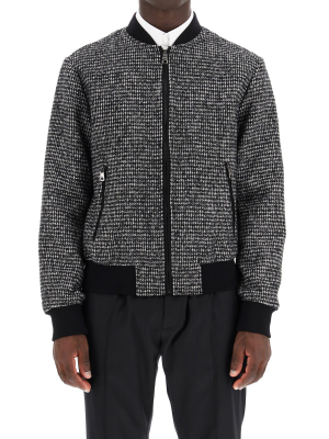 Dolce & Gabbana Houndstooth Bomber Jacket