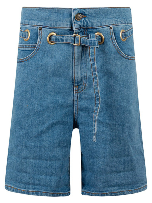 Philosophy Di Lorenzo Serafani Belted Denim Shorts