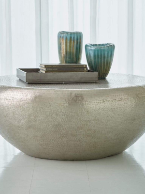 Global Views Goa Cocktail Table-antique Nickel