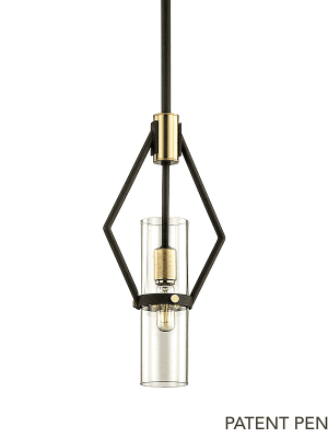 Raef 1lt Mini Pendant Textured Bronze Brushed Brass