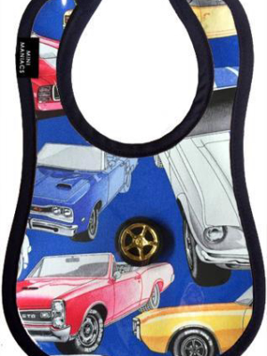 Vroom Baby Bib By Mini Maniacs