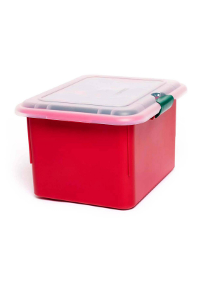 Homz 2pk Light Storage Box With Cord Wraps