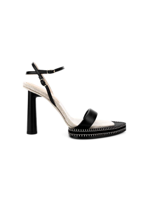 Jacquemus Novio Embroidered Platform Sandals