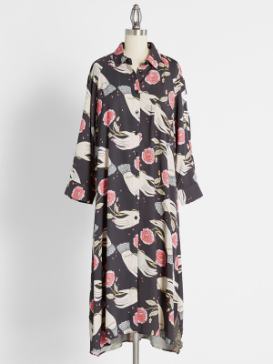 Willowy Touch Shirt Dress