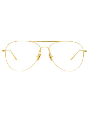 Lloyds Aviator Optical Frame In Yellow Gold