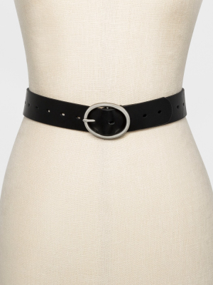 Women's Adjustable Jean Belt With Rounded Design Buckle - Universal Thread™