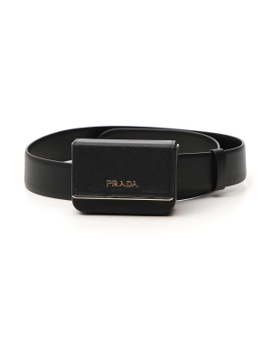 Prada Pouch Buckle Belt