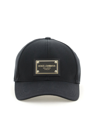 Dolce & Gabbana Logo Detail Baseball Cap